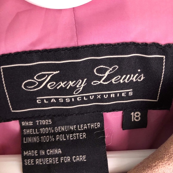 VINTAGE PINK GENUINE LEATHER JACKET - Picture 6 of 6